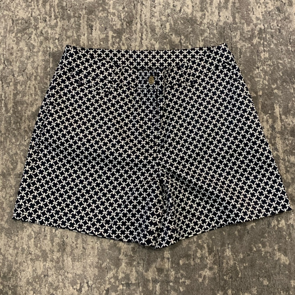 Black and white shorts